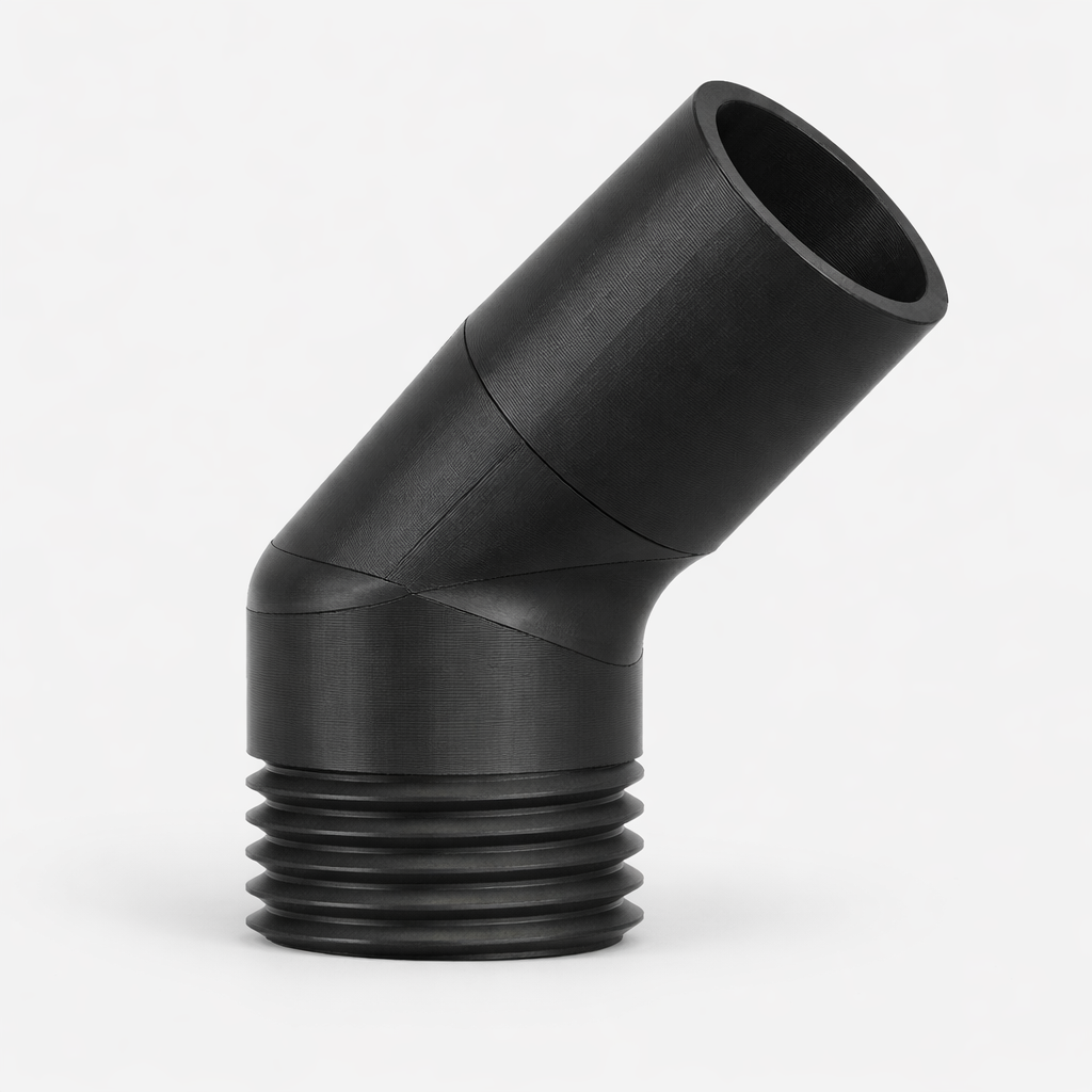 Connexion aspirateur 45° (passe-bâche)